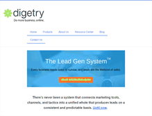 Tablet Screenshot of digetry.com